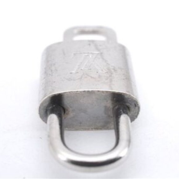 Louis Vuitton Lock & Key Silver Brass Authentic #315 Bag Belt Choker Bracelet - Picture 8 of 16